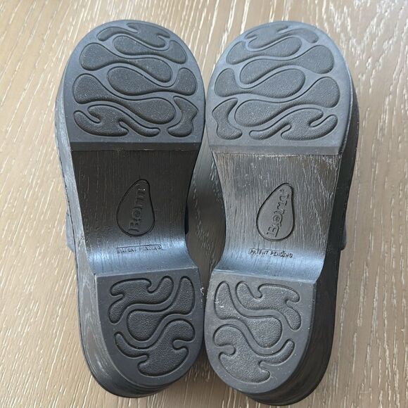 Born Women's Black Leather Mules Clogs Slip On Shoes Platform Casual Work Size 8 - Picture 8 of 12